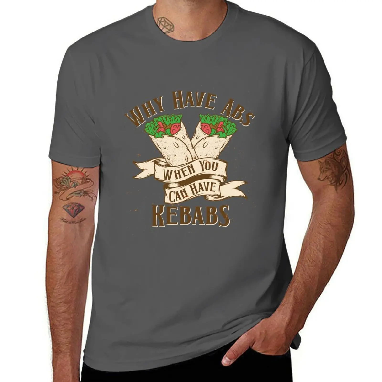

Why Have Abs When You Can Have Kebabs T-Shirt Halloween Casual T-Shirt