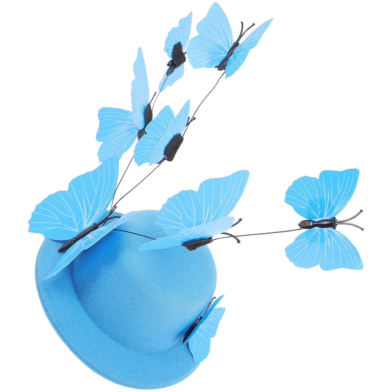 

Заколка-фасцинатор с бабочками для женщин, универсальный размер, винтажный, элегантный, для чаепития, коктейльных вечеринок, свадеб, торжественных мероприятий