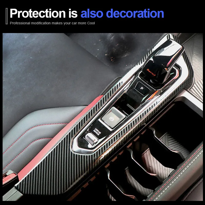 Car Center Console Gear Gear Armrest Box Frame Protect Cover For NEW Geely Coolray 2023-2024 Interior Modification Accessories