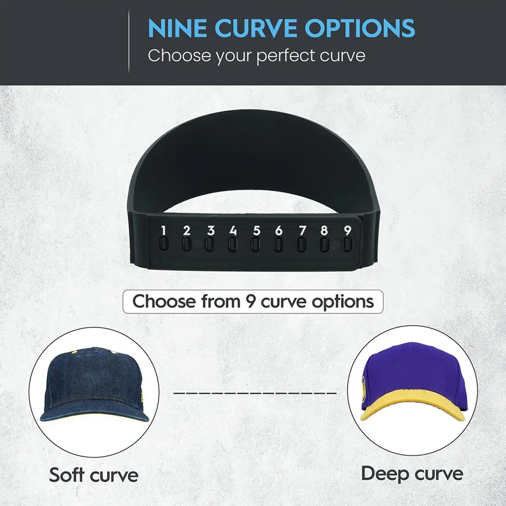 Adjustable Hat Brim Bending Tool Hat Brim Bender Hat Shaper Plastic Hat Curve Band Tool Reusable Convenient Shaper Hat Curving view 6