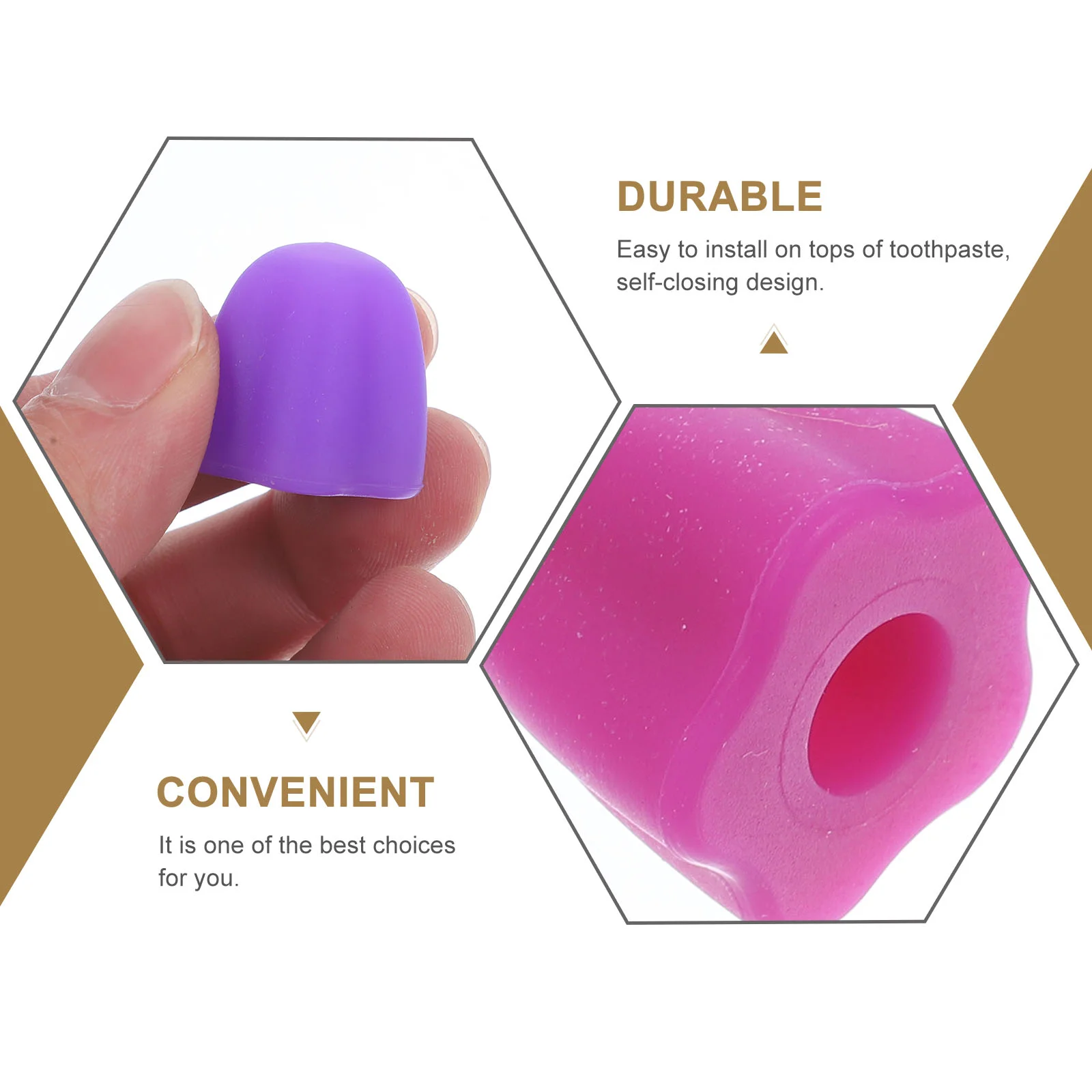 4pcs Self-closing Toothpaste Caps Convenient Toothpaste Dispensers for Bathroom