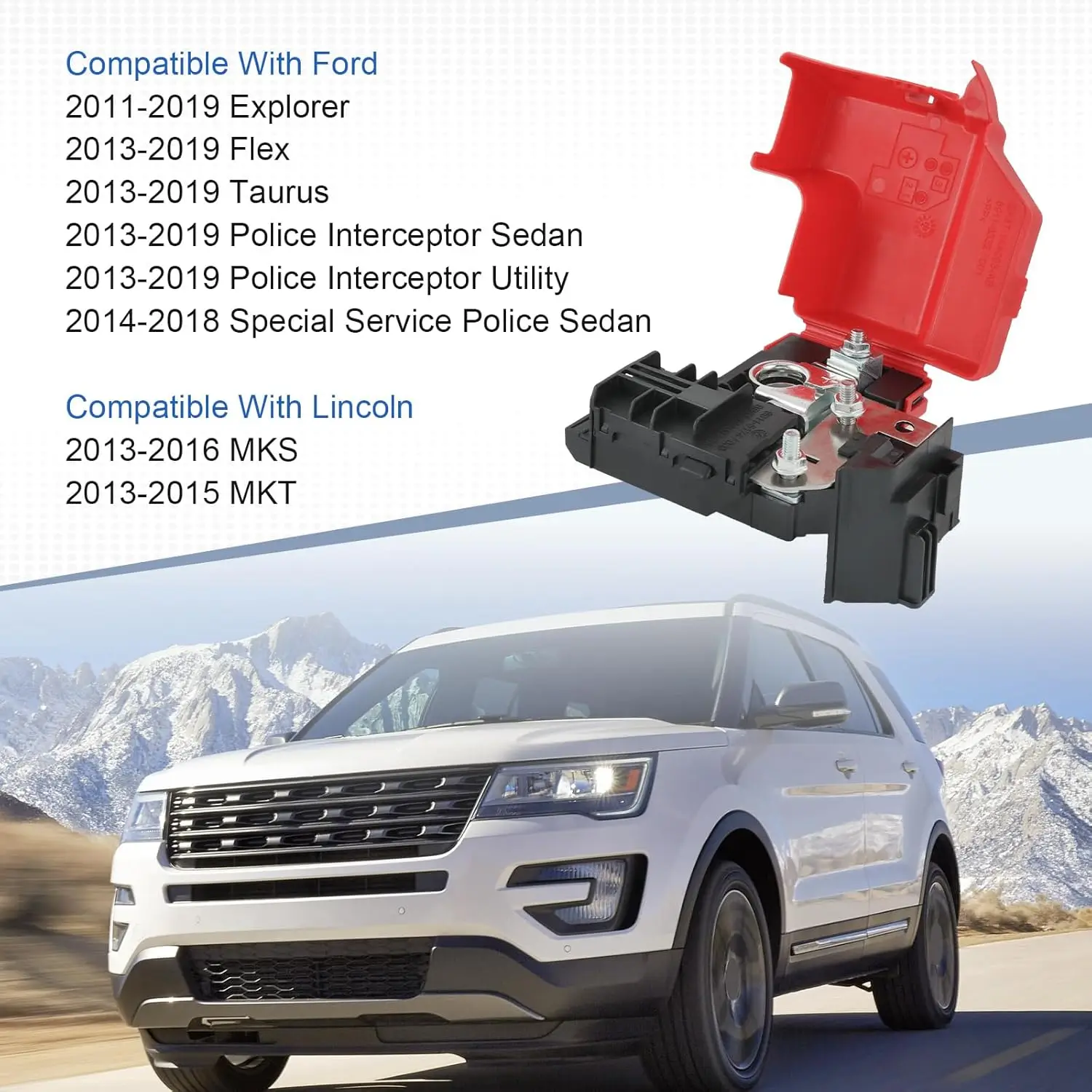 قطاع دارة نهاية طرفية البطارية DA8Z-14526-A لفورد اكسبلورر توروس لينكولن MKS MKT 2011-2019