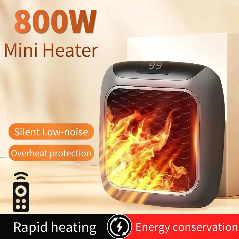 

Portable Mini Heater Electric Heating Fans Electric Dormitory Ceramic Heater Wall Mounted Remote Control Heater Warmer Machine