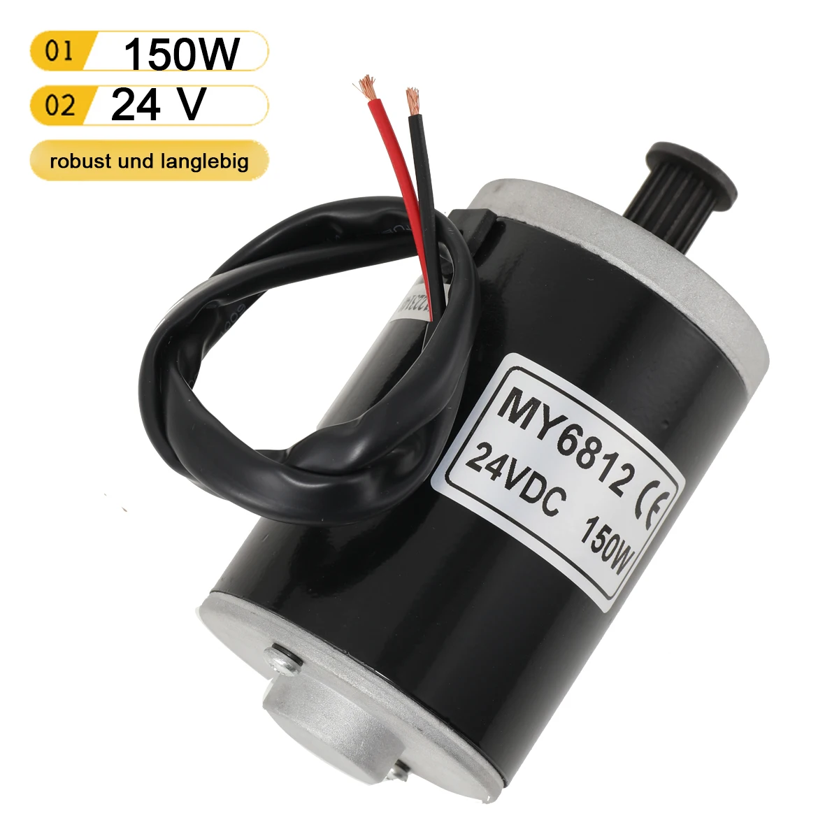 محرك تيار مستمر MY6812 150 وات 12 فولت عالي السرعة مع محرك فرشاة صغير ضرس للمحرك الكهربائي