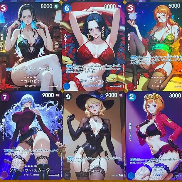 

BLBU ACG OPCG Card One Piece Collectible Card BoaHancock Sexy Underwear2 Anime Card Nami Nico Robin Card OP DIY Card Boys gifts