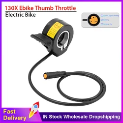 Electric Bike 130X Thumb Throttle For Bafang BBSHD 36V 48V Finger Thumb Throttle Accelerator Grip 3 Pin Waterproof Connector