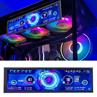 CPU GPU Temperature Display 480x1920 Multifunctional 8.8 Inch PC Sensor Panel 170°  Wide Viewing Angle for PC Computer Case