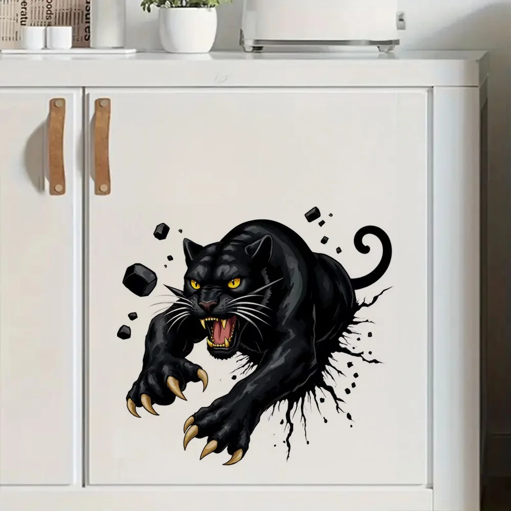

Black Panther Vinyl Decal Stickers Waterproof Vinyl Material, Ideal for Toilet, Home , Refrigerator, Car, Window, Wall Decor