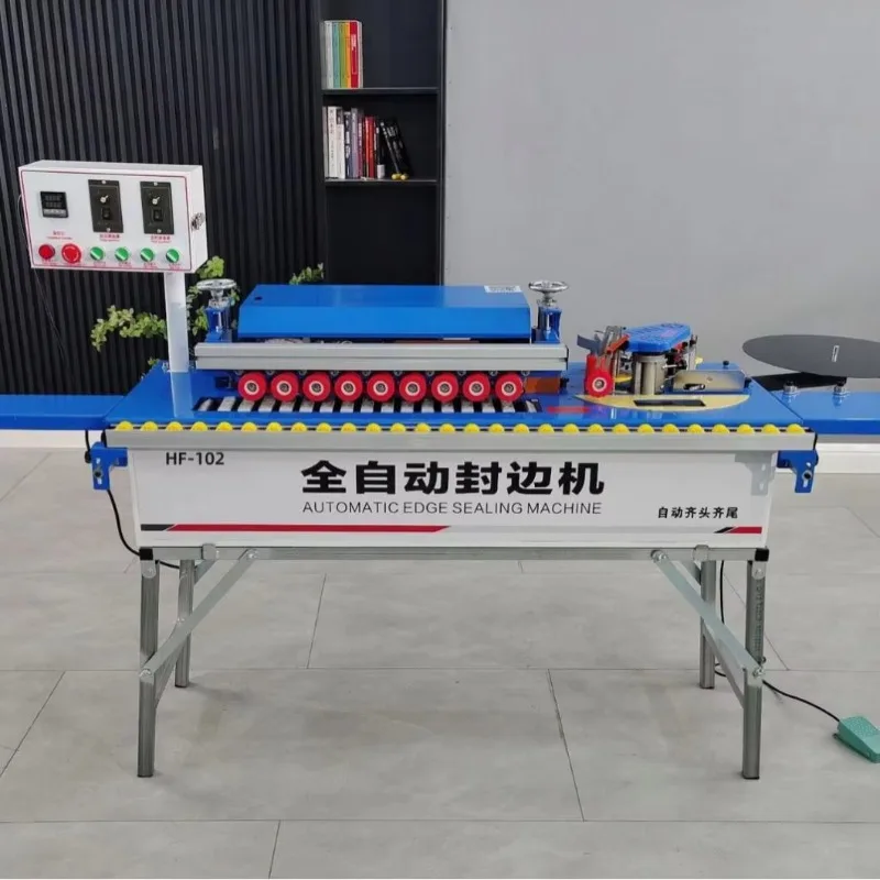 Automatic Linear Edge Banding Machine Woodworking Furniture PVC Machinery Mini Edge Banding  Automatic Wood Manual Edge Banding