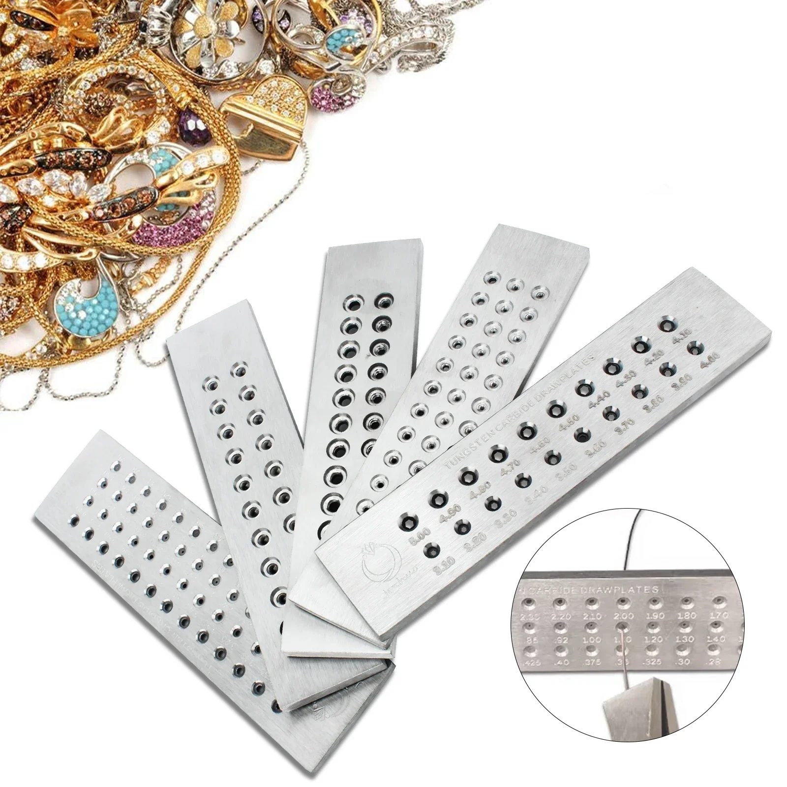 

Пресс-форма для вытягивания проволоки из карбида вольфрама 0,26-9,0 мм, профессиональная круглая металлическая пресс-форма для изготовления ювелирных изделий