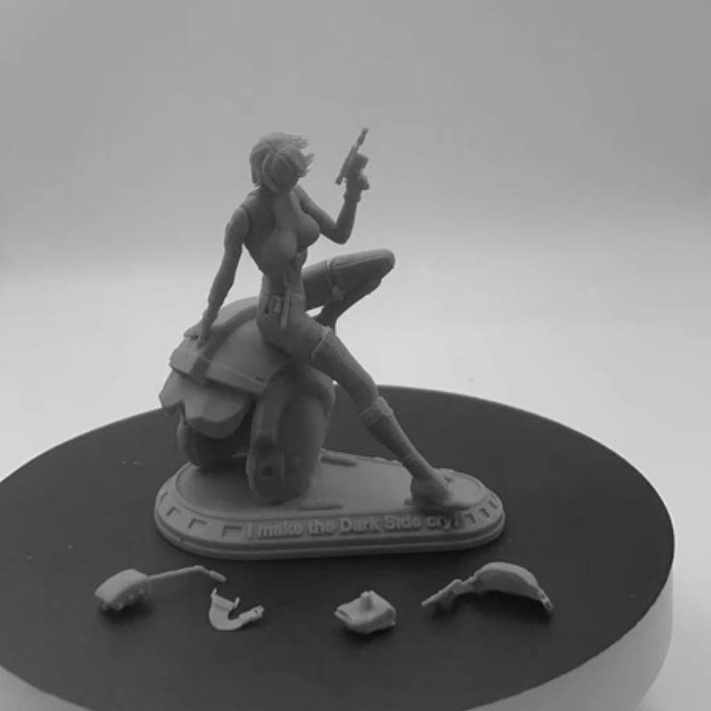 1/24 Scale Resin Model Kits DIY Figure Toy Stormtrooper Female Warrior Self-Assembled Unpainted