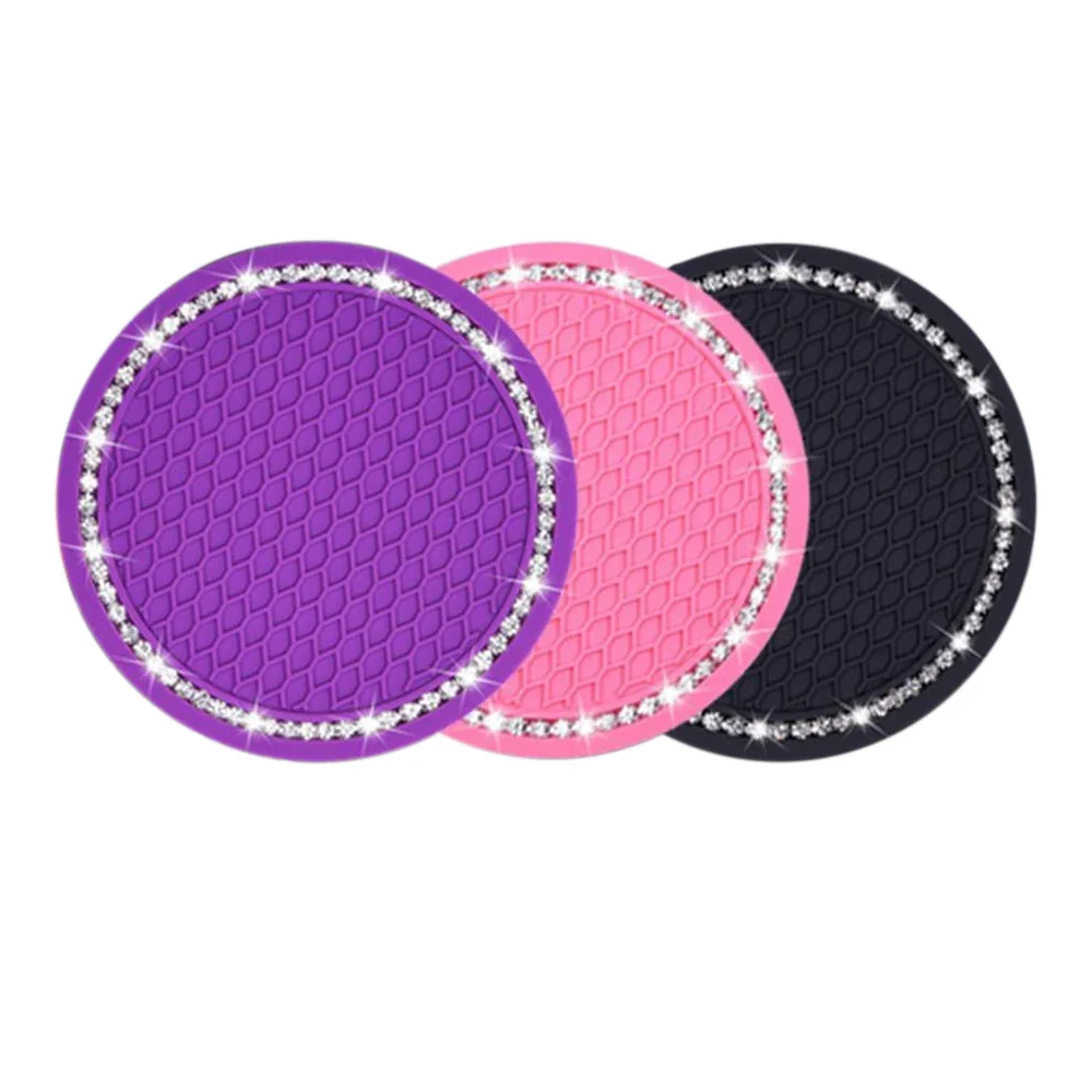 Car Coaster Water Cup Bottle Holder Anti-slip Pad Mat Silica Gel Waterproof For Interior Decoration Car Styling Accessories