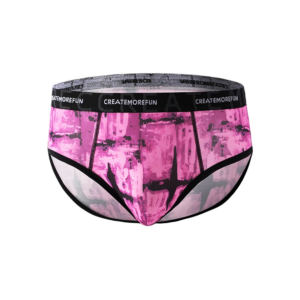 الرجال مثير ملخصات الملابس الداخلية الحقيبة سراويل متوسطة الخصر السراويل الجليد الحرير الصيف محدب الحقيبة السروال مثلي الجنس الملابس الداخلية Peni #2