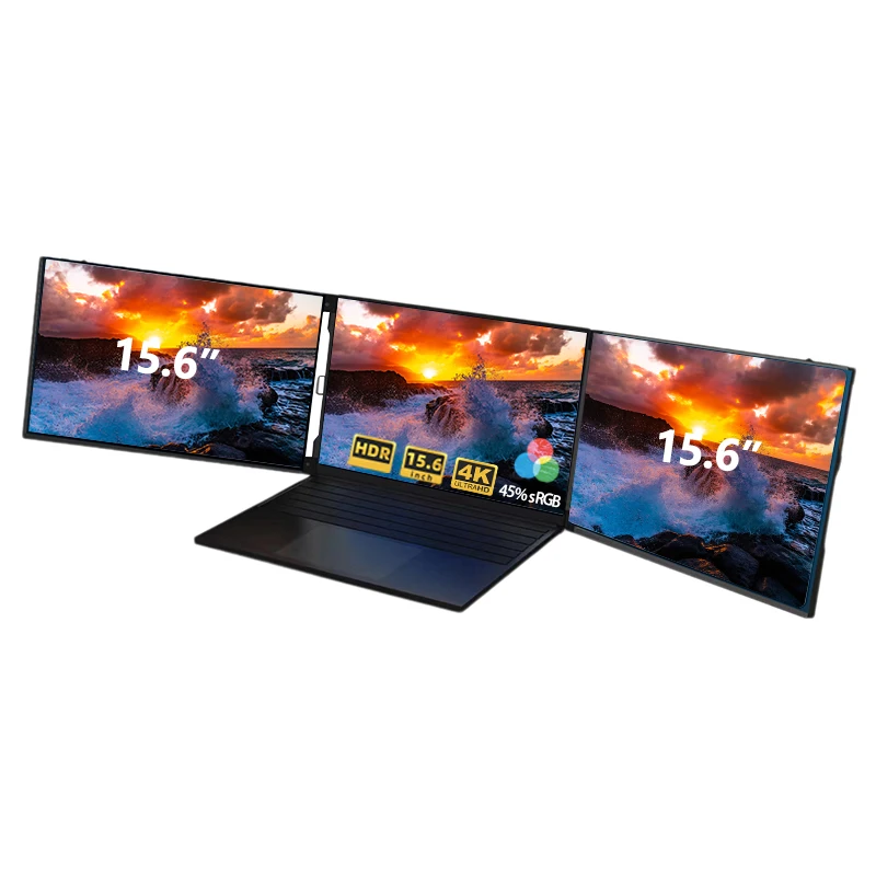 

New Laptop Screen Extender 15.6" Portable Triple For Laptop 1080P Display Triple Portable