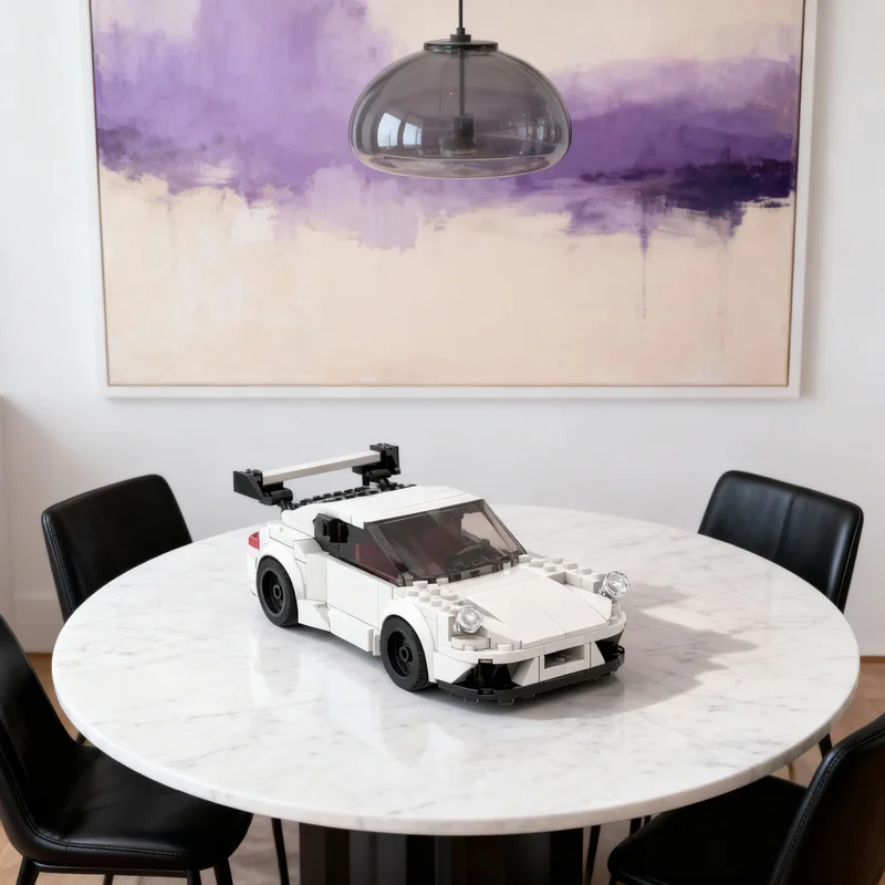 

Набор строительных блоков MOC Porscheed City Champions, 281 деталь, архитектурная модель для сборки, идея для подарка на Рождество, игрушка для детей на день рождения