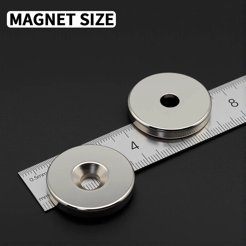 30x5-6mm Powerful with holes Neodymium Magnet N35 NdfeB Permanent Magnetic imanes Round Super Strong Fridge Magnets DIY