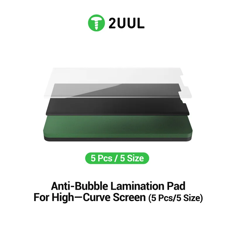 2UUL LD12 5PCS 5Size Anti Bubble Lamination Pad for High Curve Screen for Mobile Phone Maintenance Bubble Removing Tools Set