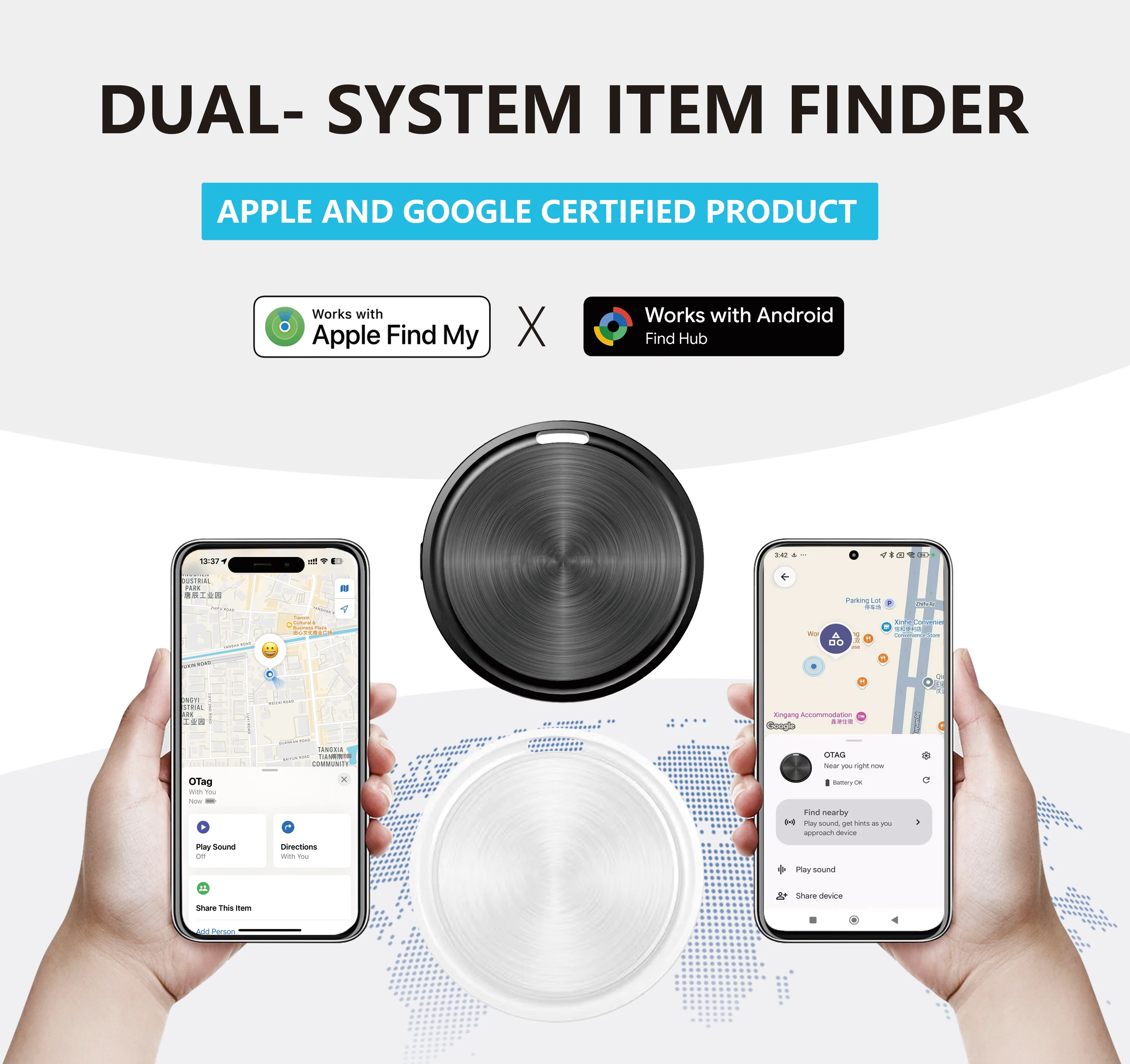 

Bluetooth-трекеры AirTags для iOS и Android, разработанные специально для предотвращения потери ключей, кошельков и других предметов.