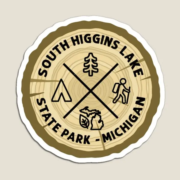 South Higgins Lake State Park Michigan L  Magnet Baby Decor Toy Holder Children Cute Magnetic  Kids for Fridge Organizer Home