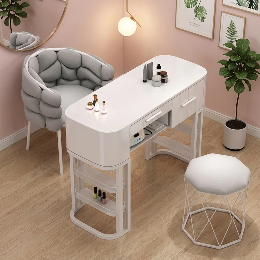 & Premium Slate Tabletop Manicure Table Chair Set Single Nail Tables Japanese Beauty Salon Double Nail Tables Professional Spa
