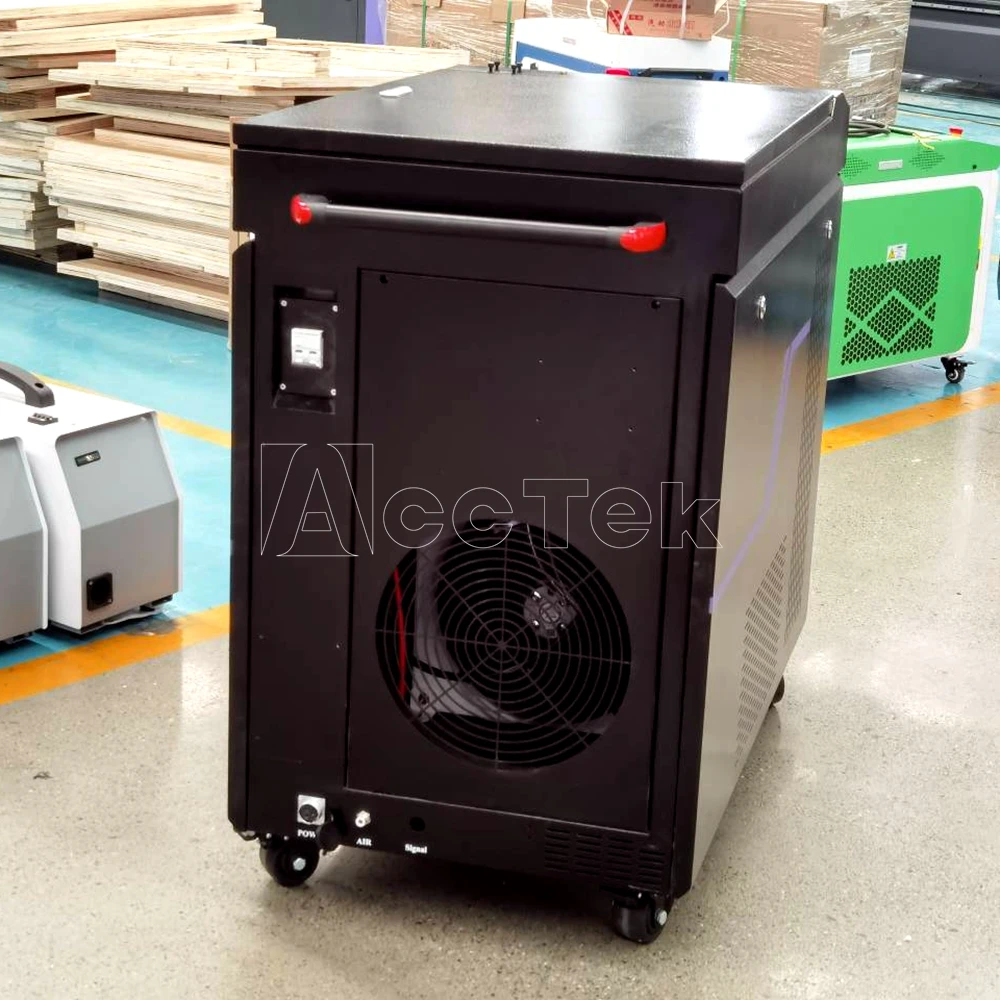 ACCTEK-máquina de limpieza láser de pulso, dispositivo Industrial de extracción de pintura de aceite, para piezas de automóviles, 1kW, 2023