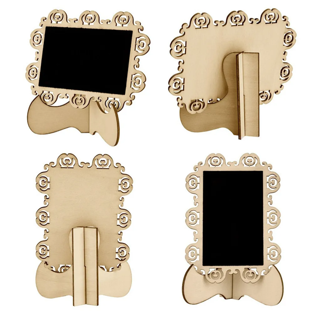 10Pcs Mini Blackboard Signs Table Number Holders Reusable Message Boards for Reception Events Office Home Family Notes