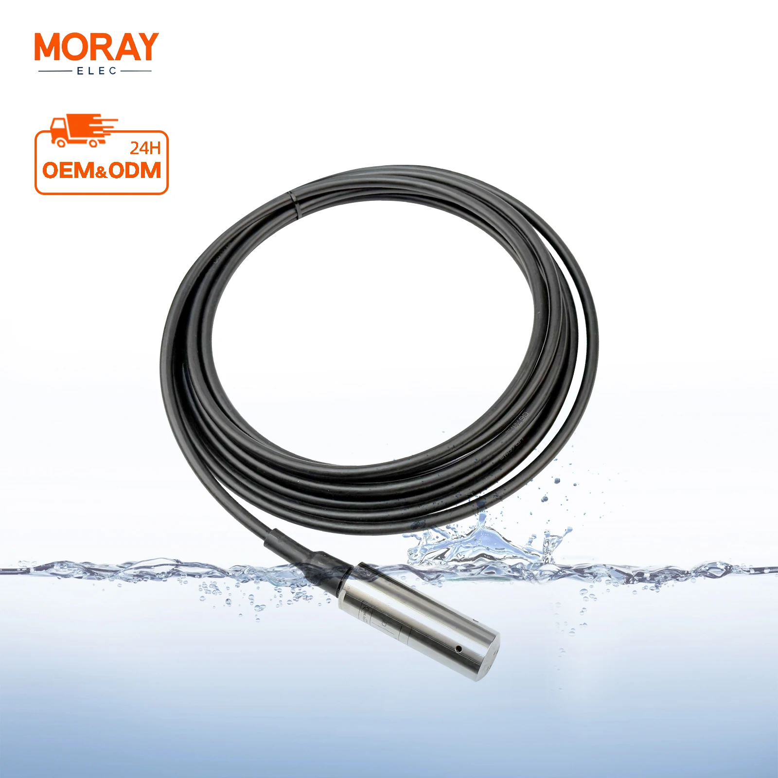 

Moray ME401W Factory Price RS485 Submersible Liquid tank Stainless Diesel Fuel tank Level Sensor Level Indicator Sensor