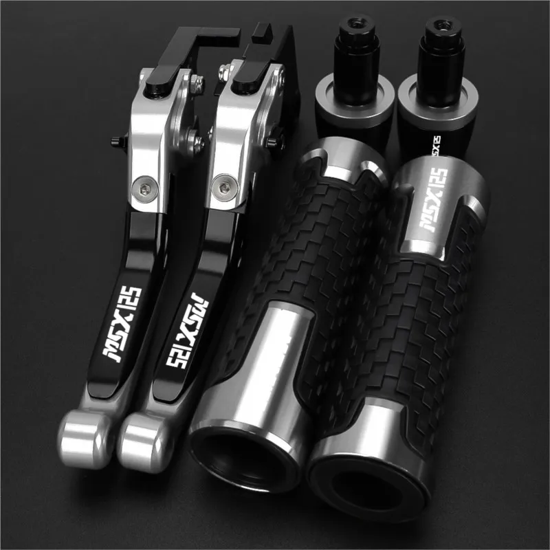Motorcycle Aluminum Adjustable Brake Clutch Levers Handlebar Hand Gripss FOR HONDA MSX125 MSX 125 max125 2014 2015 2016 2017