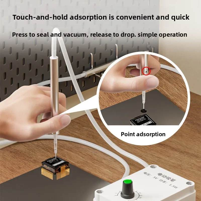 Electric Vacuum Suction Pen Suction Cup Pen Small Chip Grabber Nozzle Element Mini Adsorption Grabbing Pen