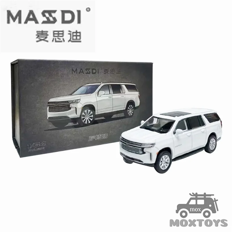 

MASDI 1:64 Suburban White Diecast Model Car