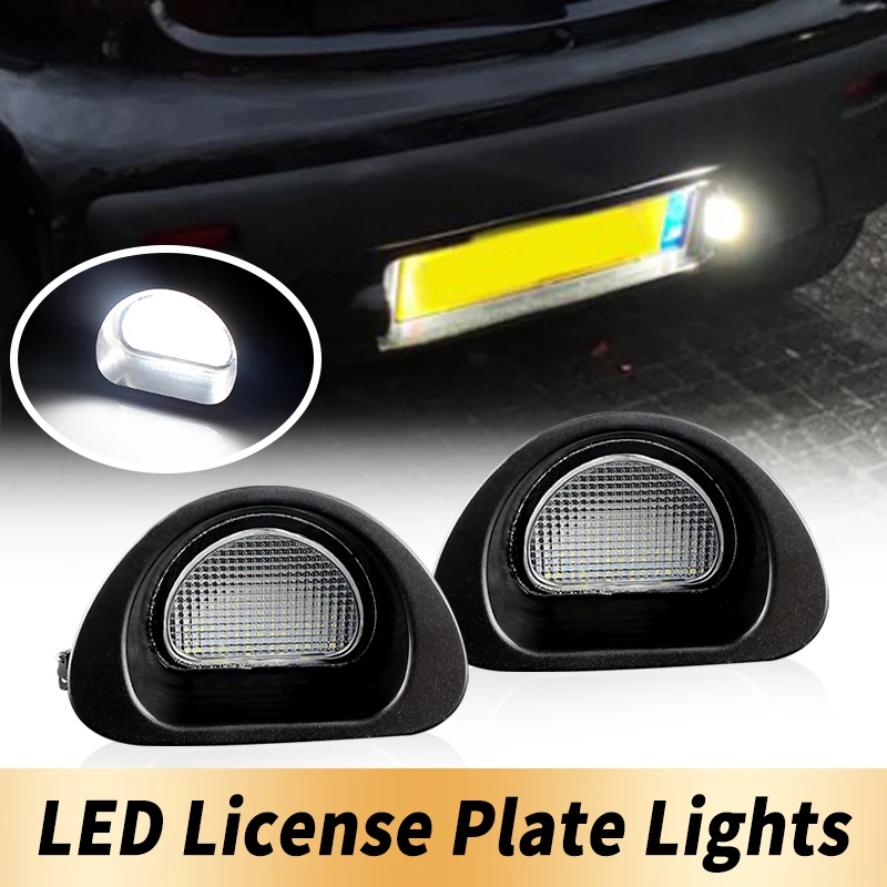 

2pcs Canbus LED License Number Plate Light For Peugeot 107 05-14 For Citroen C1 MK I 05-13 Replace OEM Number 6340E2, 6340 E2