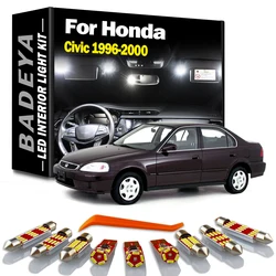 9Pcs Car Accessories Trunk Lamp For Honda Civic 1996 1997 1998 1999 2000 VI MK6 EJ EK LED Bulb Interior Dome Map Plate Light Kit