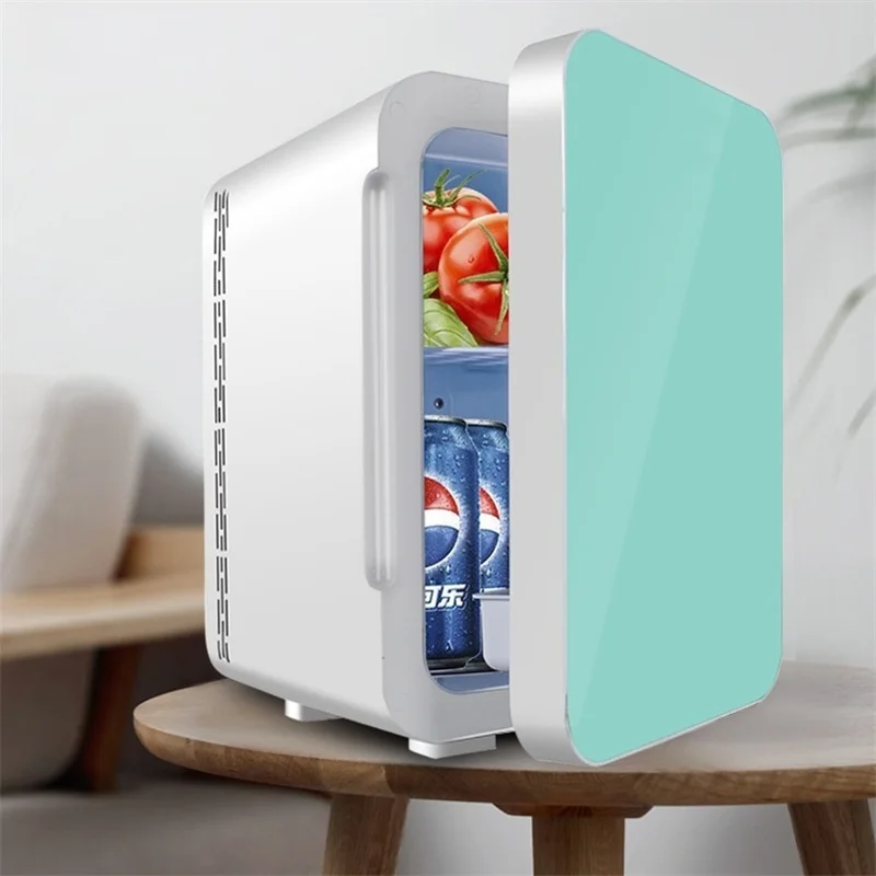 20L Portable Beauty Refrigerator Large Capacity Tempered Mirror Dormitory Mini Ice Maker New Large Capacity Beauty Refrigerator