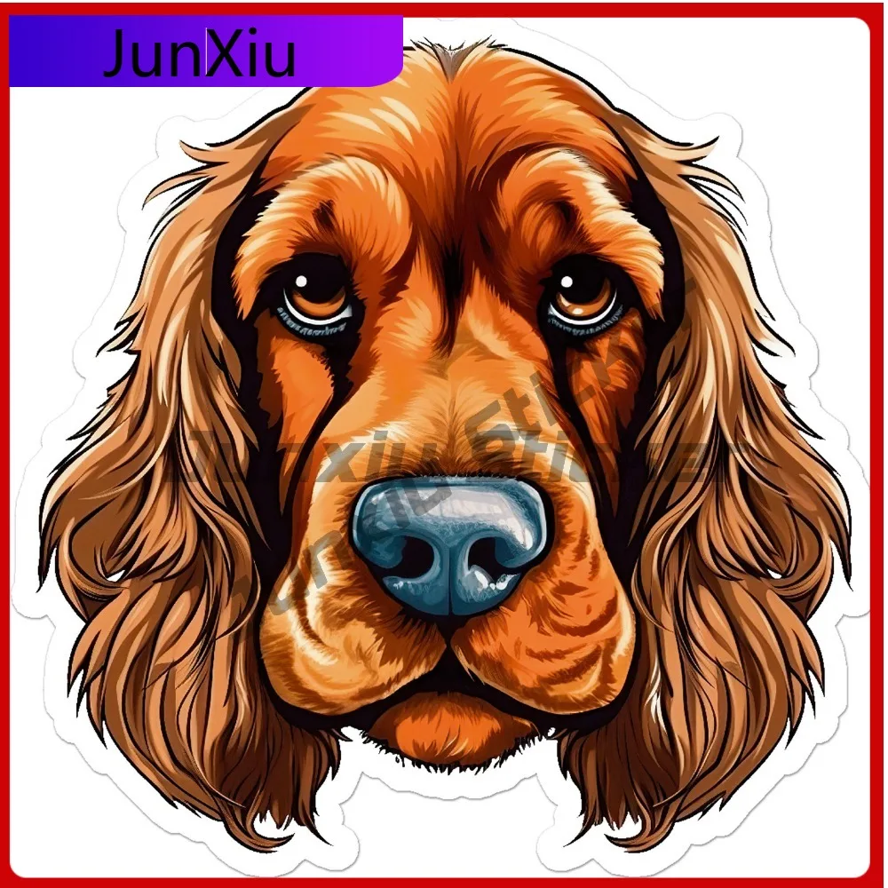 

Cocker Spaniel Vinyl Funny Limited Fade Resistant Aesthetic Window Decal Accessory Waterproof Car Laptop Bumper Auto Exterior