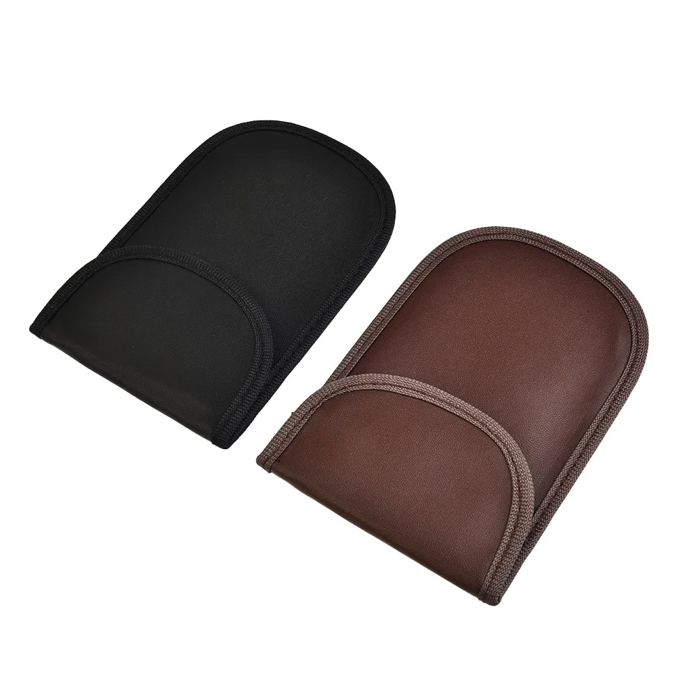 

Polyurethane Leather RFID Signal Blocking Pouch case Bag Anti theft Keyless Entry 2PCS 2pcs Black Brown Car Key