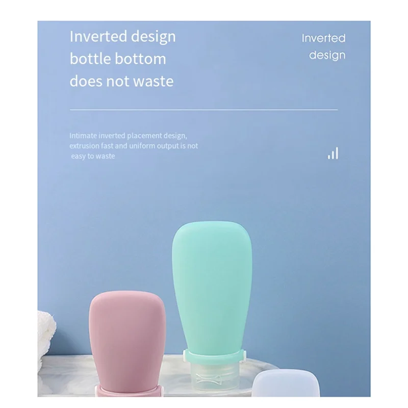 A55X-90Ml Reise-Nachfüllflasche aus Silikon, Duschgel, Shampoo-Nachfüllflasche, Squeeze-Nachfüllflasche, leere Flasche