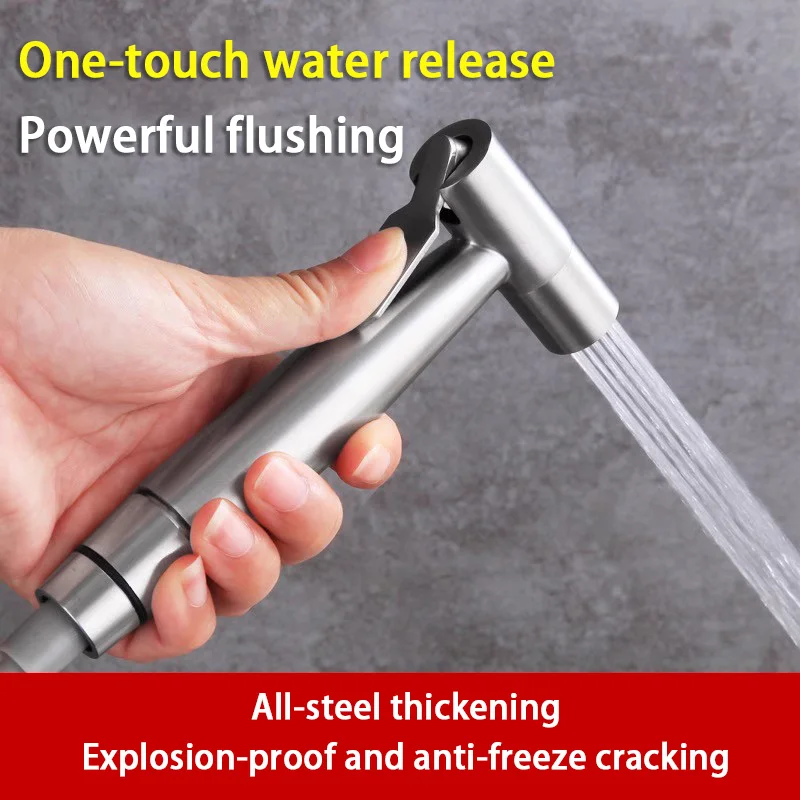 

Sprayer Gun Hand Protable Toilet Bidet Holder Handheld Faucet Home Bathroom Shower Head Self Cleaning