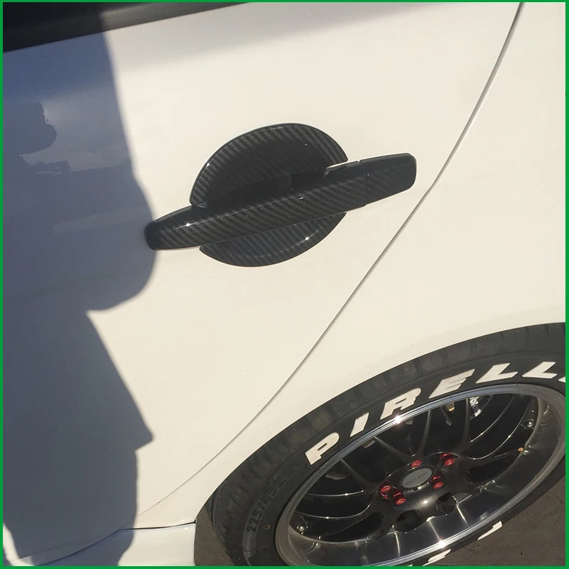 

FOR Mitsubishi Lancer EX EVO Sedan 2009-2015 Door Handle Bowl Cup COVER STICKER TRIM Car Styling Auto Parts Accessories