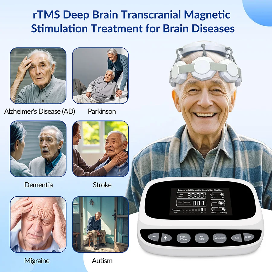 NEW2026 Transcranial Magnetic Simulation Profesional Cerebral Therapy Rtms Machine for Depression Autism Stroke Cerebral Infarct