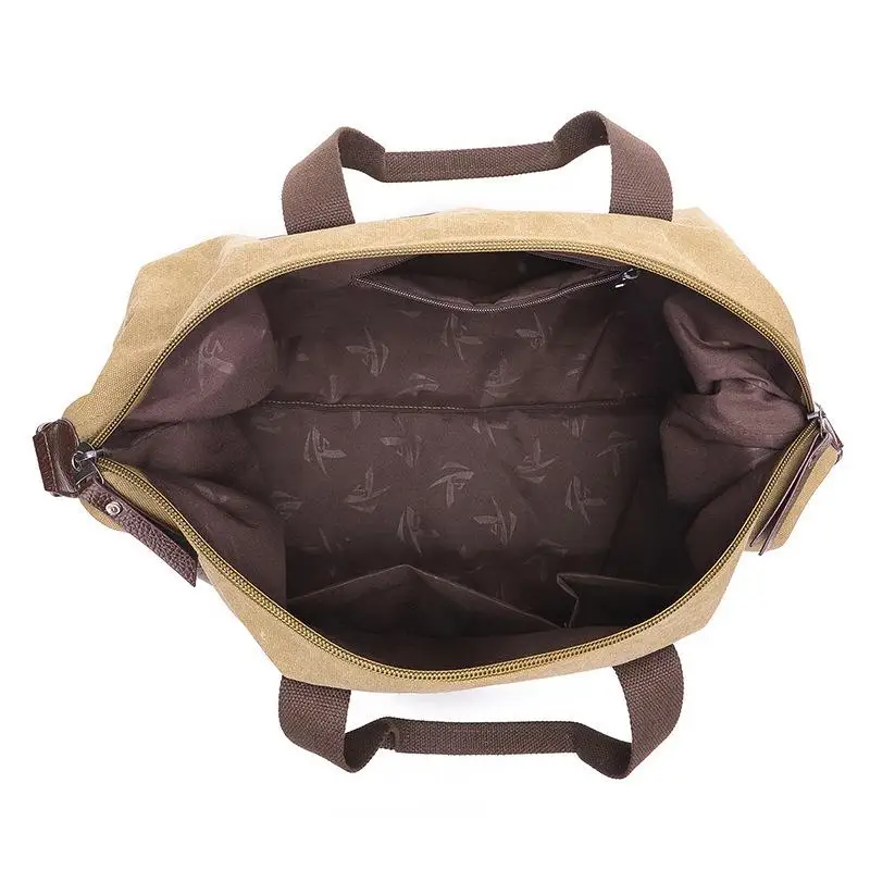 Bolsas de viaje de cuero de lona para hombre, bolso de mano grande para equipaje de mano, bolso de mano T728, bolso grande para fin de semana durante la noche