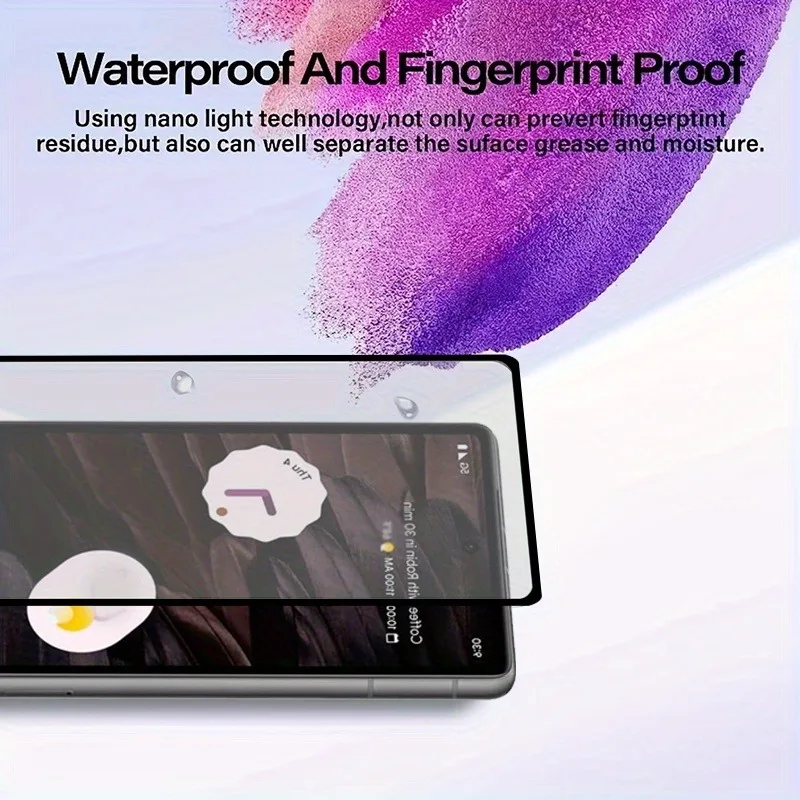 2PCS Tempered Glass  For Google Pixel 9 Pro 8 7 6a High-definition  Screen Protector Fingerprint Unlocking Scratch Resistant