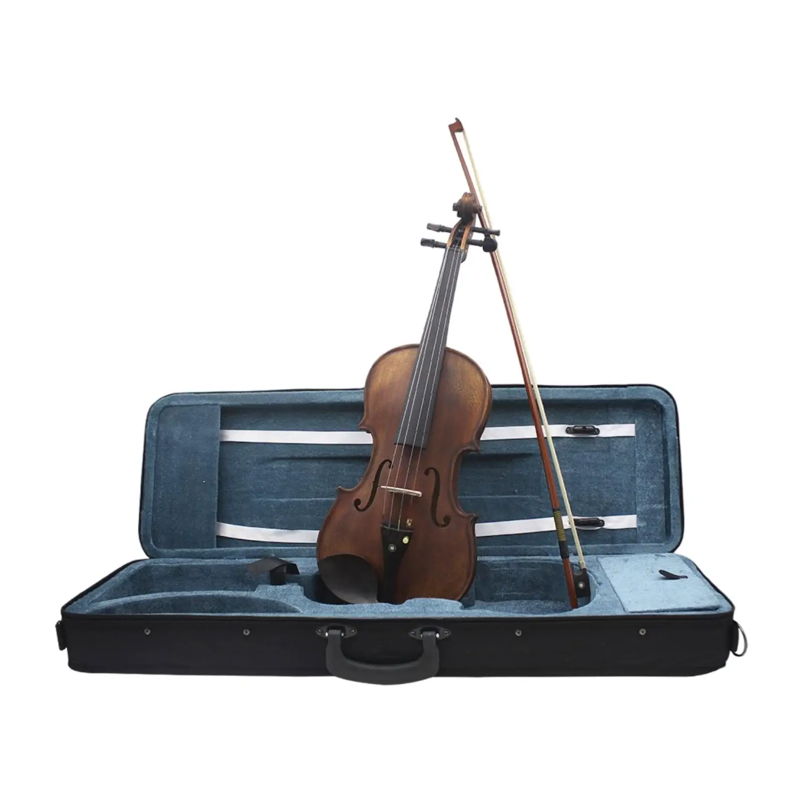 4/4 Violin Stringed Musical Instruments with Case, Beginner Violin Starter Kits for Violin Lover, Adults, Kids Party Favor