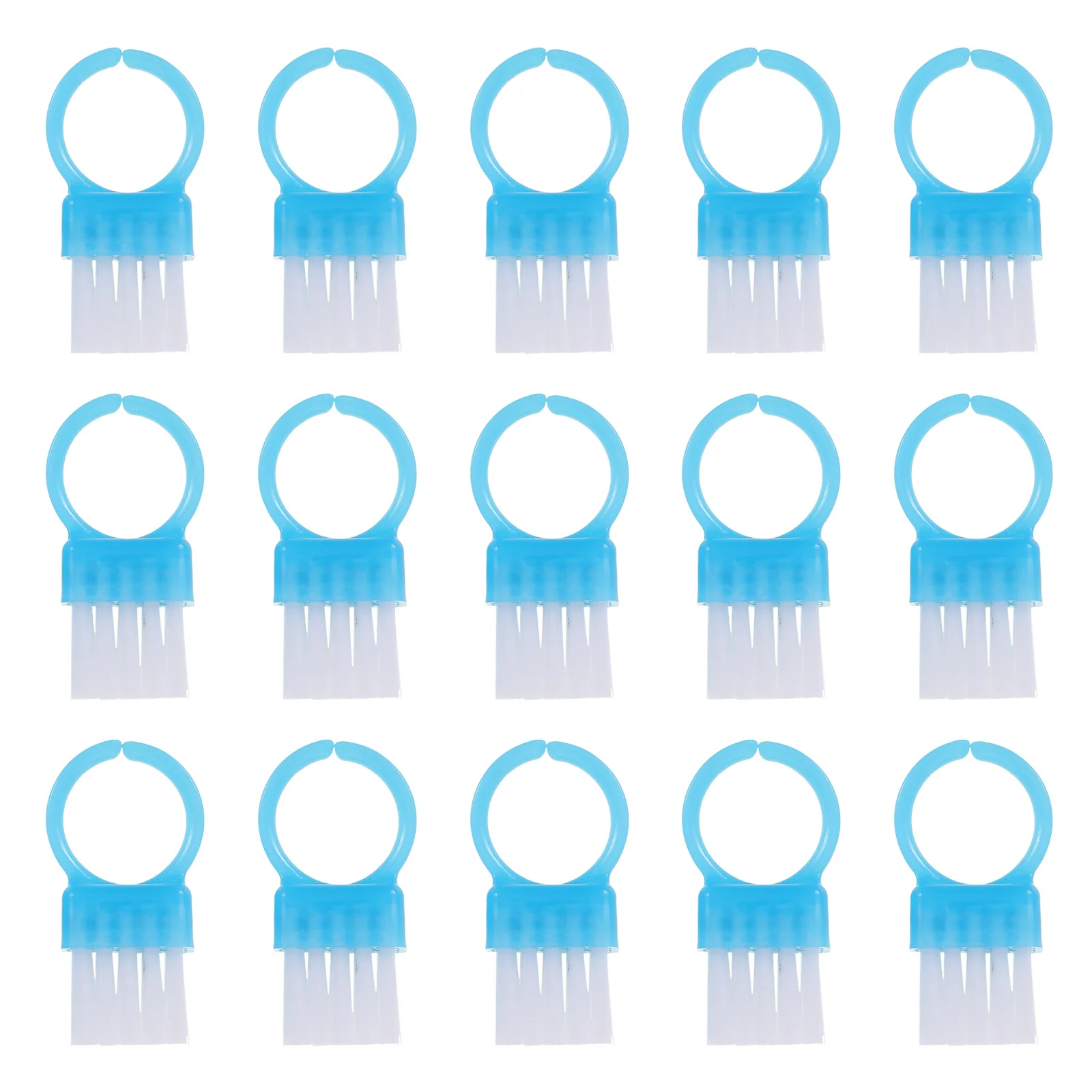 

100Pcs Small Nail Cleaning Brush Ergonomic Handle Hard Bristle Scrub Brush for Manicure Dust Removal Blue Nail Manicure Tools