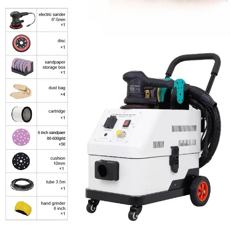 Automatic grinding vacuum cleaner grinding dust removal system dust-free car polisher