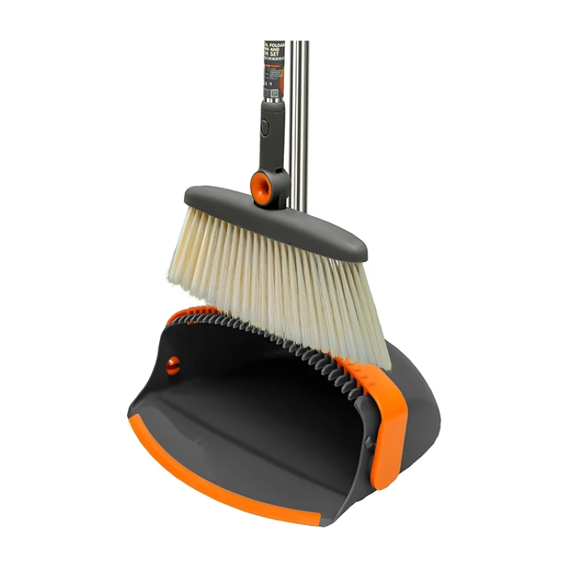 

Factory Clean Kit Foldable Ergonomic Rotating Handle Dustpan 180° Rotating Brooms Wholesale for Under Furniture
