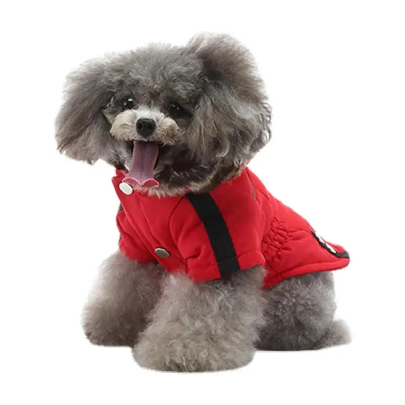 

Warm Dog Winter Coat Cozy Windproof Reversible Winter Dog Jacket Outdoor Warm Dog Clothes Warm Puppy Jacket For Cold Weather