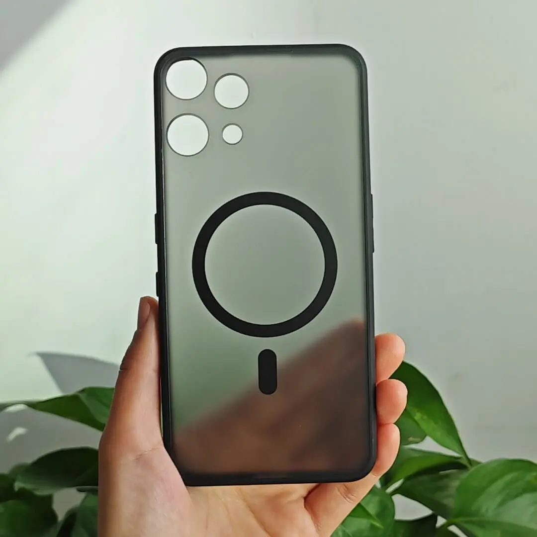 

Чехол для телефона Nothing 3A Lite ELVEV, магнитный противоударный матовый чехол для телефона из ПК + ТПУ с защитой от отпечатков пальцев