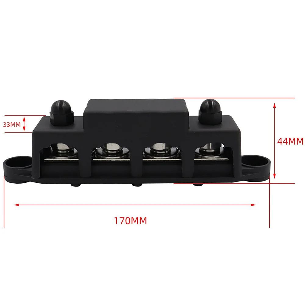 M8 M10 4 Ways Wiring Rows Bus Bar Terminal Block, Power Distribution Block Car