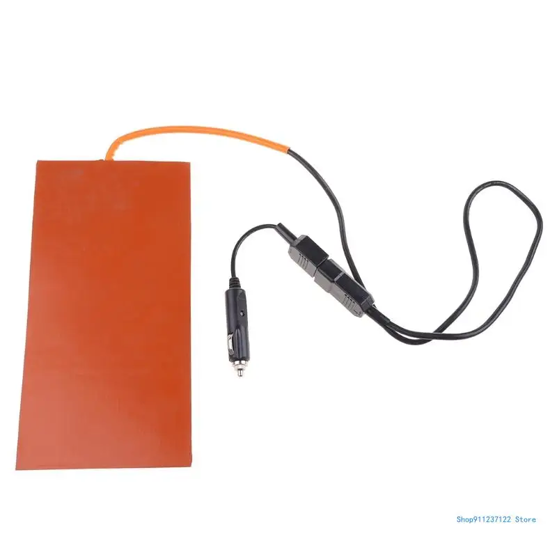 152X304mm 12V Silicone Heater Heating Pad For Pizza Delivery Bag Delivery Systems with 65°C Thermostat Controller