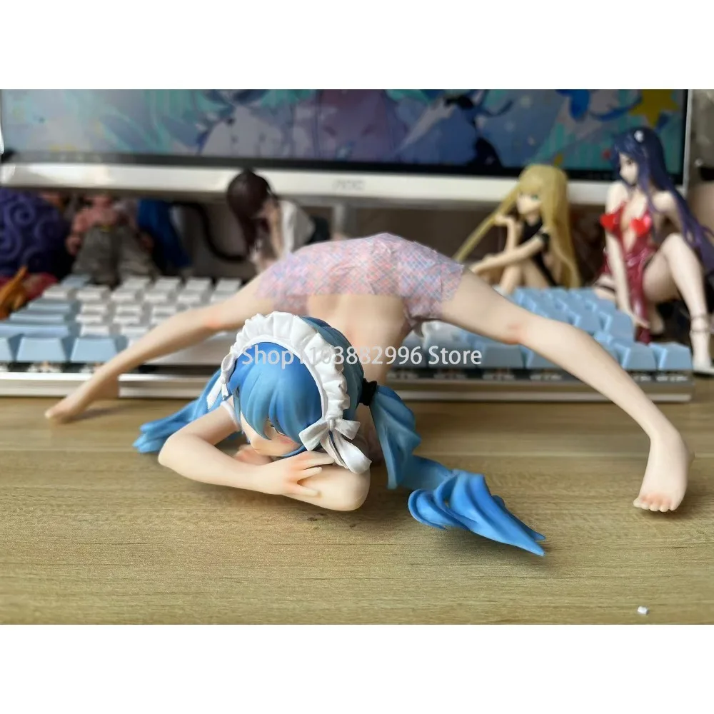 9cm anime japonês hentai figuras kawaii azul cabelo menina gabriella pvc ação estatueta adulto coleção modelo brinquedo boneca